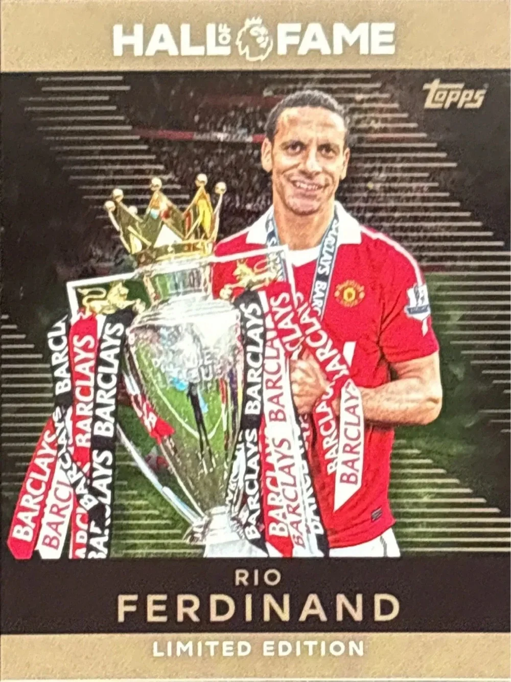 Topps Rio Ferdinand Hall of Fame Soccer Trading Card